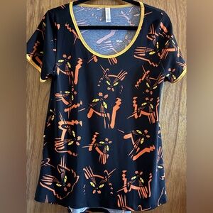 Lularoe Classic T- Black Cats Halloween Top
